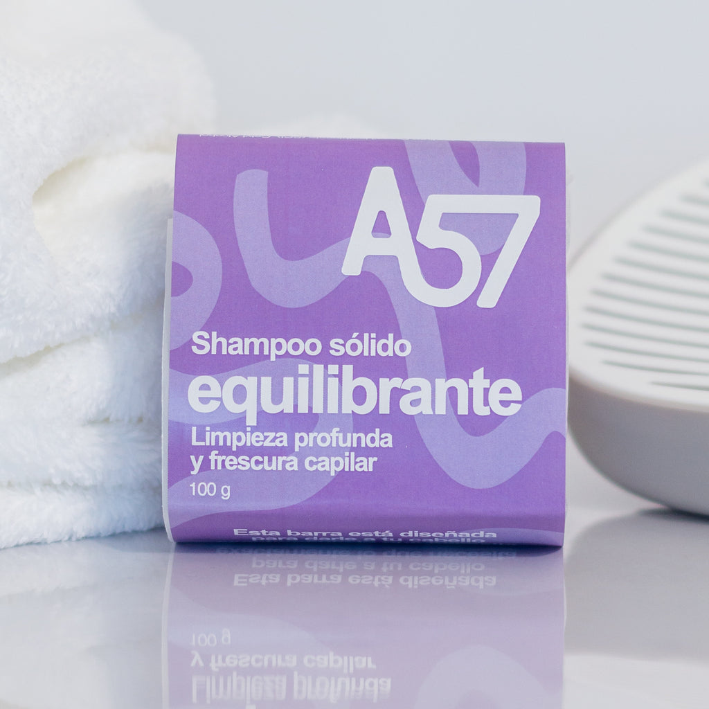 Shampoo Sólido Equilibrante - Para Cabello Grasoso o Apelmasado